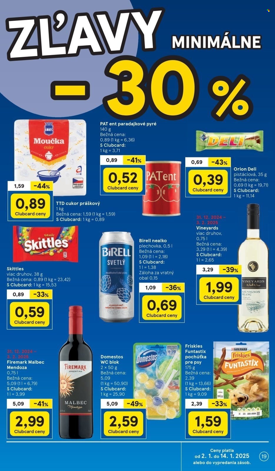 Leták TESCO supermarket - 2.1.2025 - 7.1.2025. Strana 19