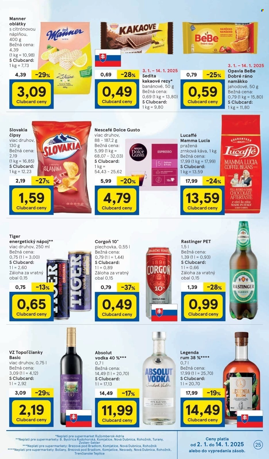 Leták TESCO supermarket - 2.1.2025 - 7.1.2025. Strana 25