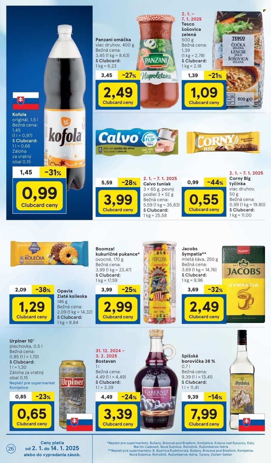 Leták TESCO supermarket - 2.1.2025 - 7.1.2025. Strana 26