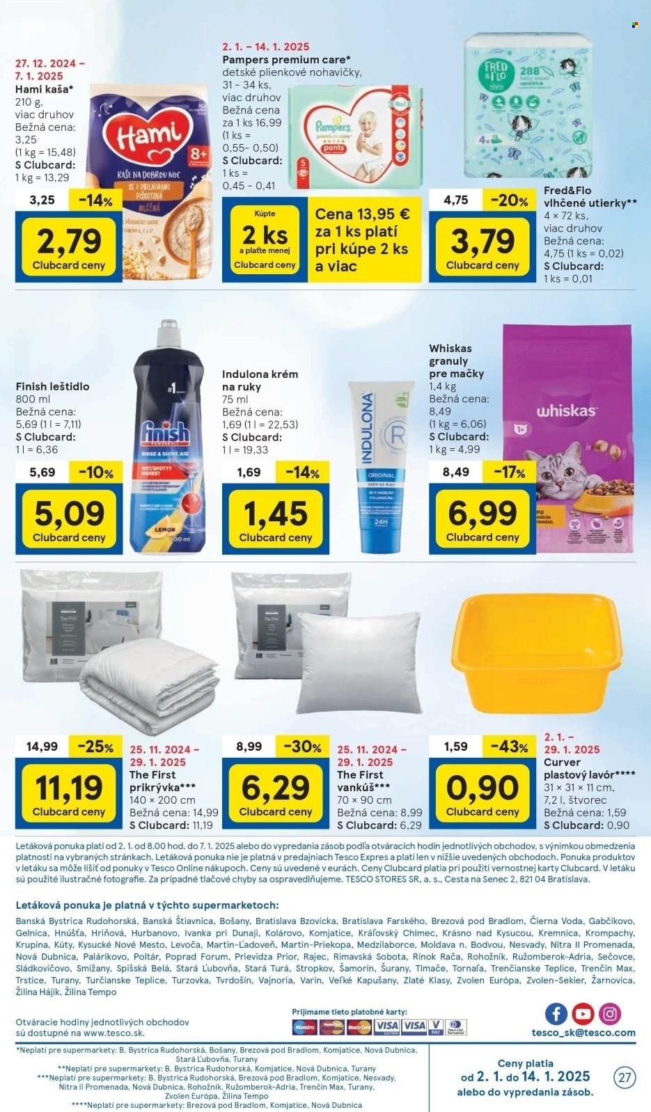 Leták TESCO supermarket - 2.1.2025 - 7.1.2025. Strana 27