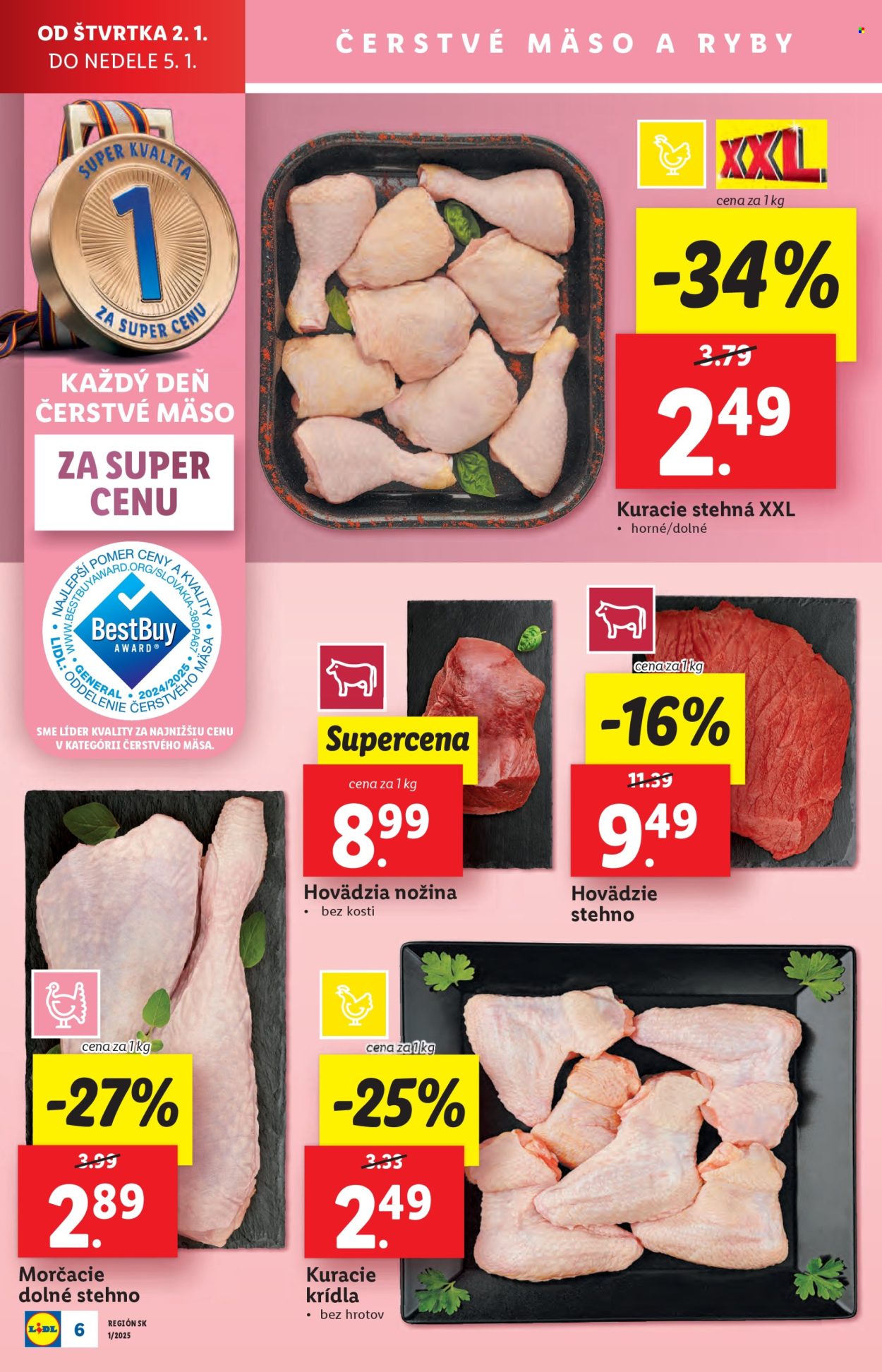 Leták Lidl - 2.1.2025 - 5.1.2025. Strana 6