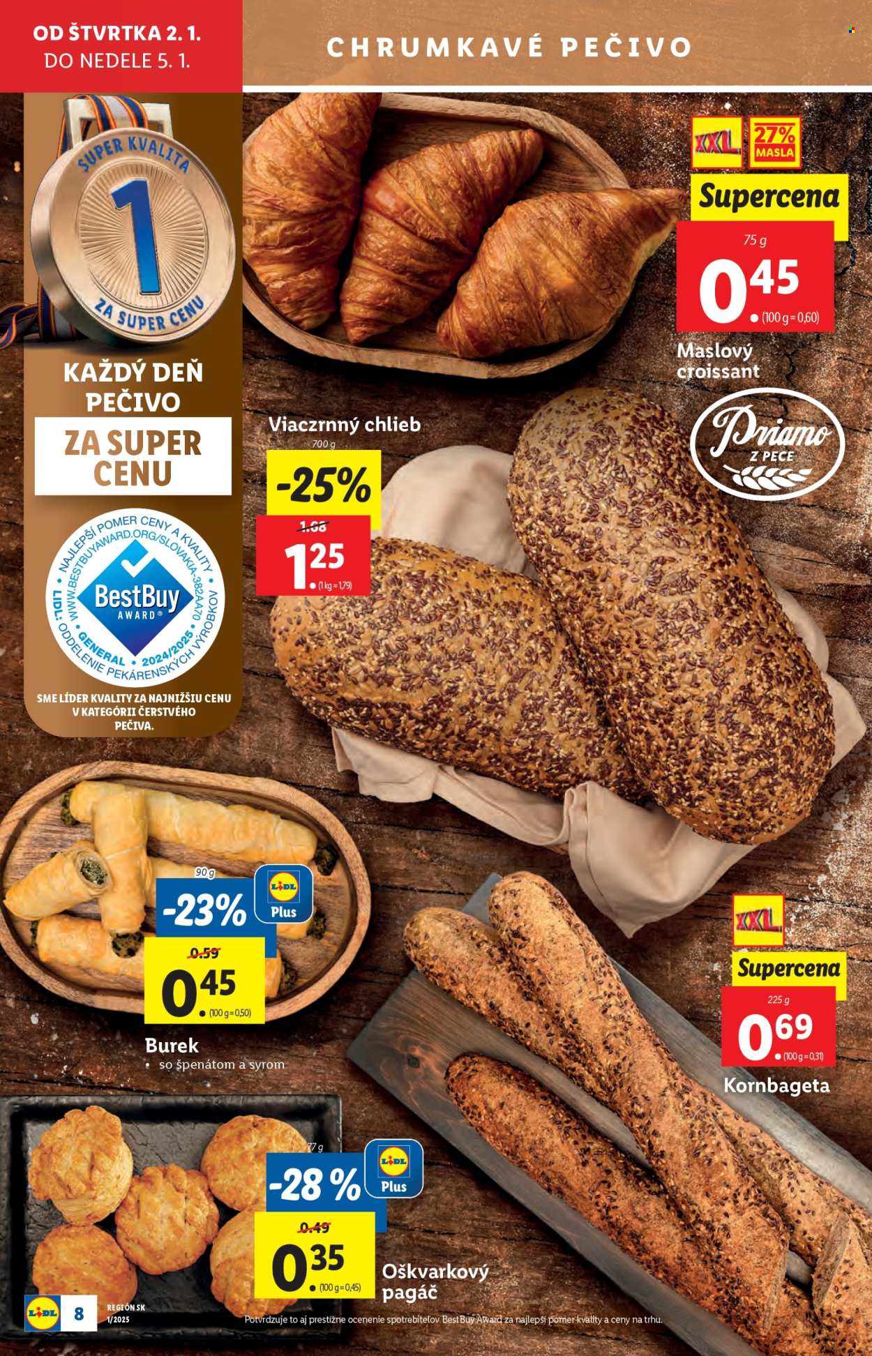 Leták Lidl - 2.1.2025 - 5.1.2025. Strana 8