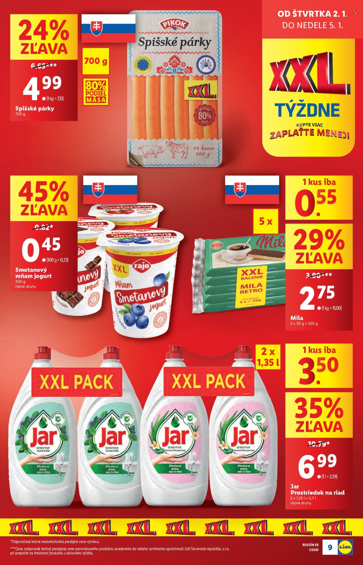 Leták Lidl - 2.1.2025 - 5.1.2025. Strana 9