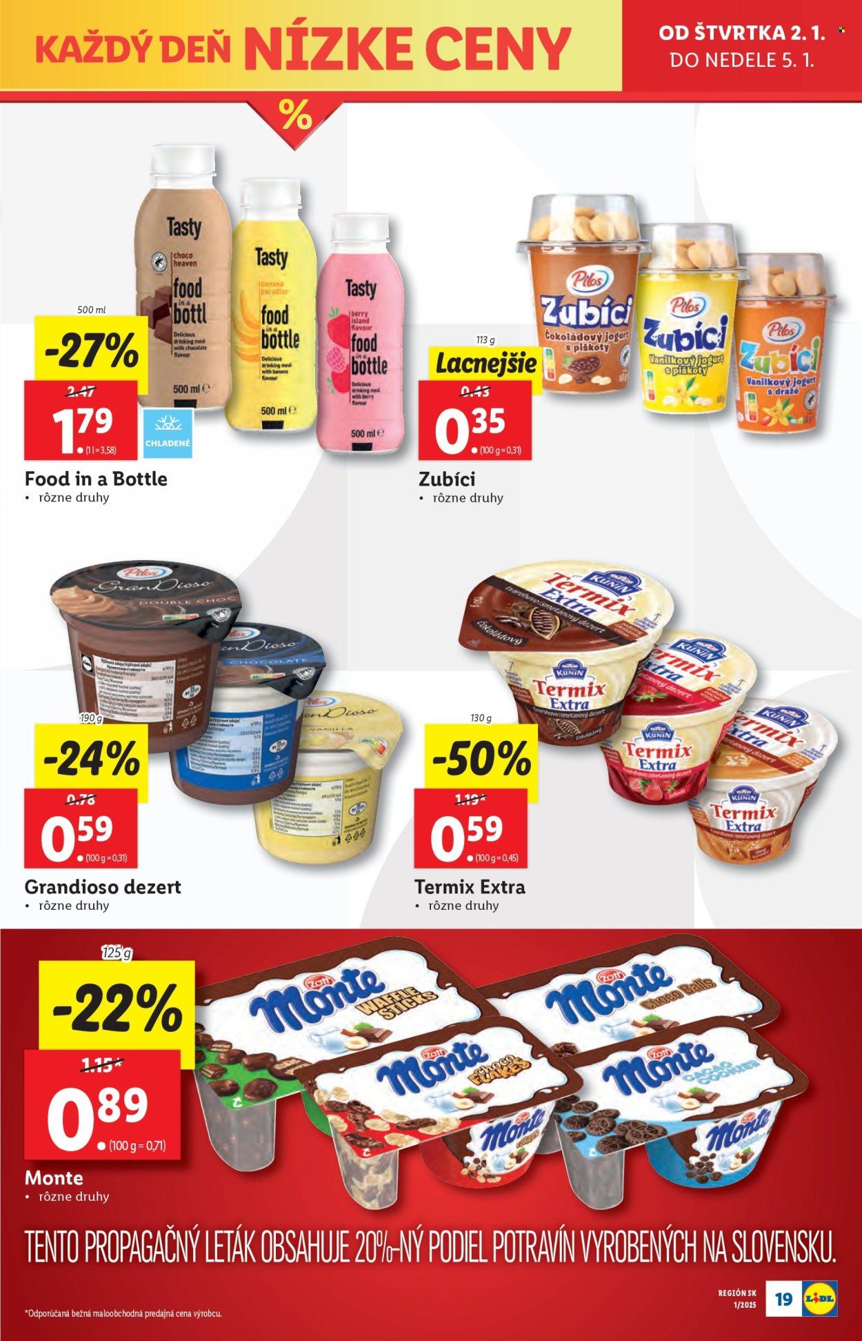 Leták Lidl - 2.1.2025 - 5.1.2025. Strana 19