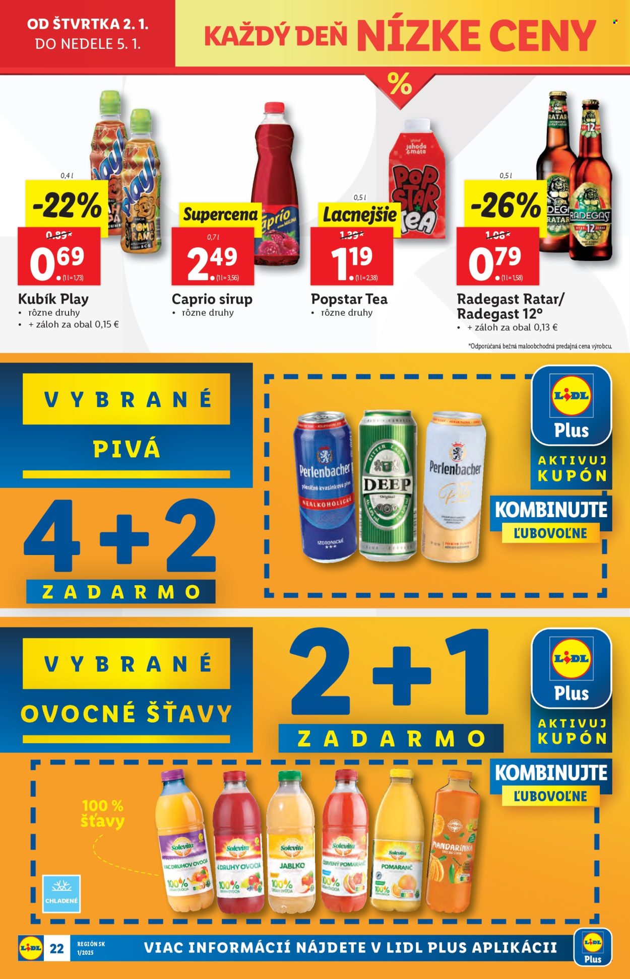 Leták Lidl - 2.1.2025 - 5.1.2025. Strana 22