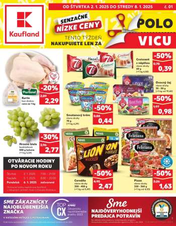 Leták Kaufland - 2.1.2025 - 8.1.2025.