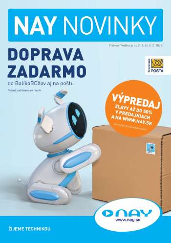 Leták NAY Elektrodom - 2.1.2025 - 5.2.2025.