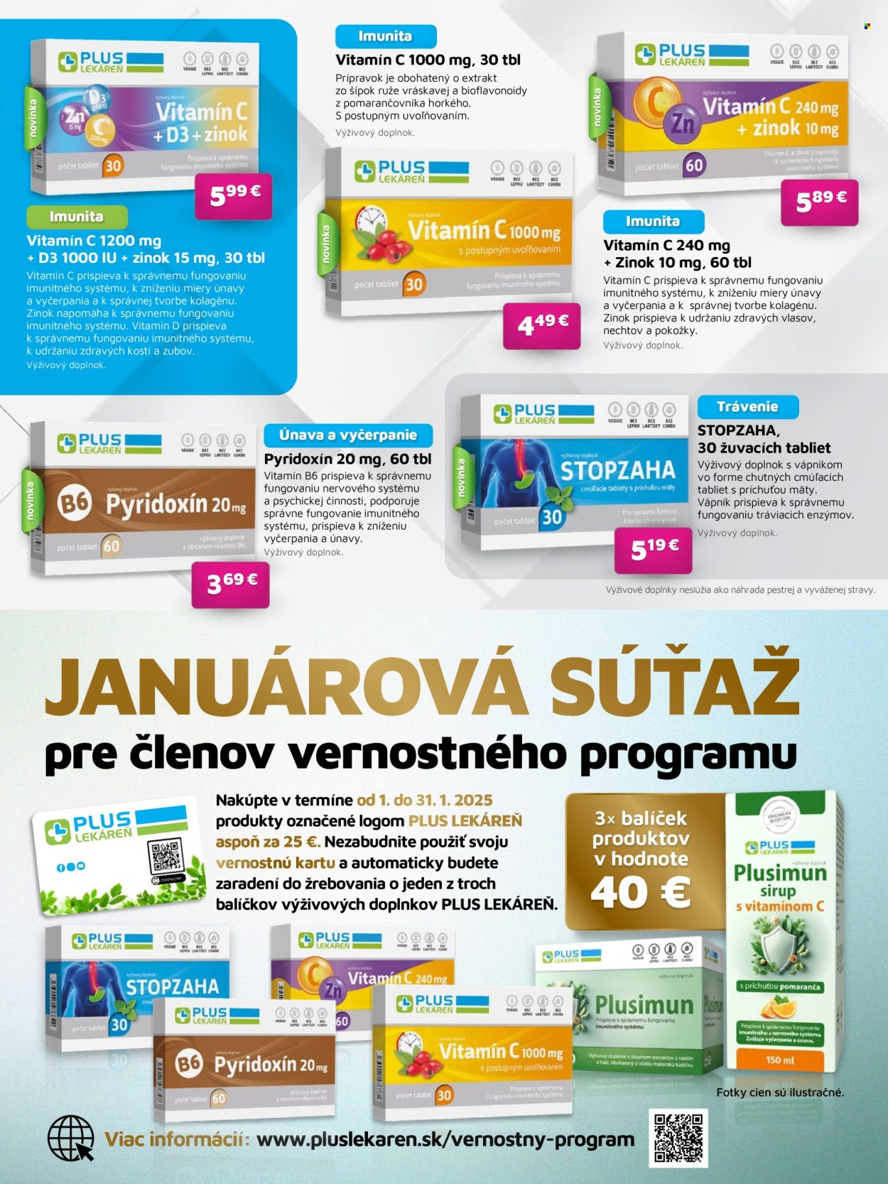 Leták Plus lekáreň - 1.1.2025 - 31.1.2025. Strana 8
