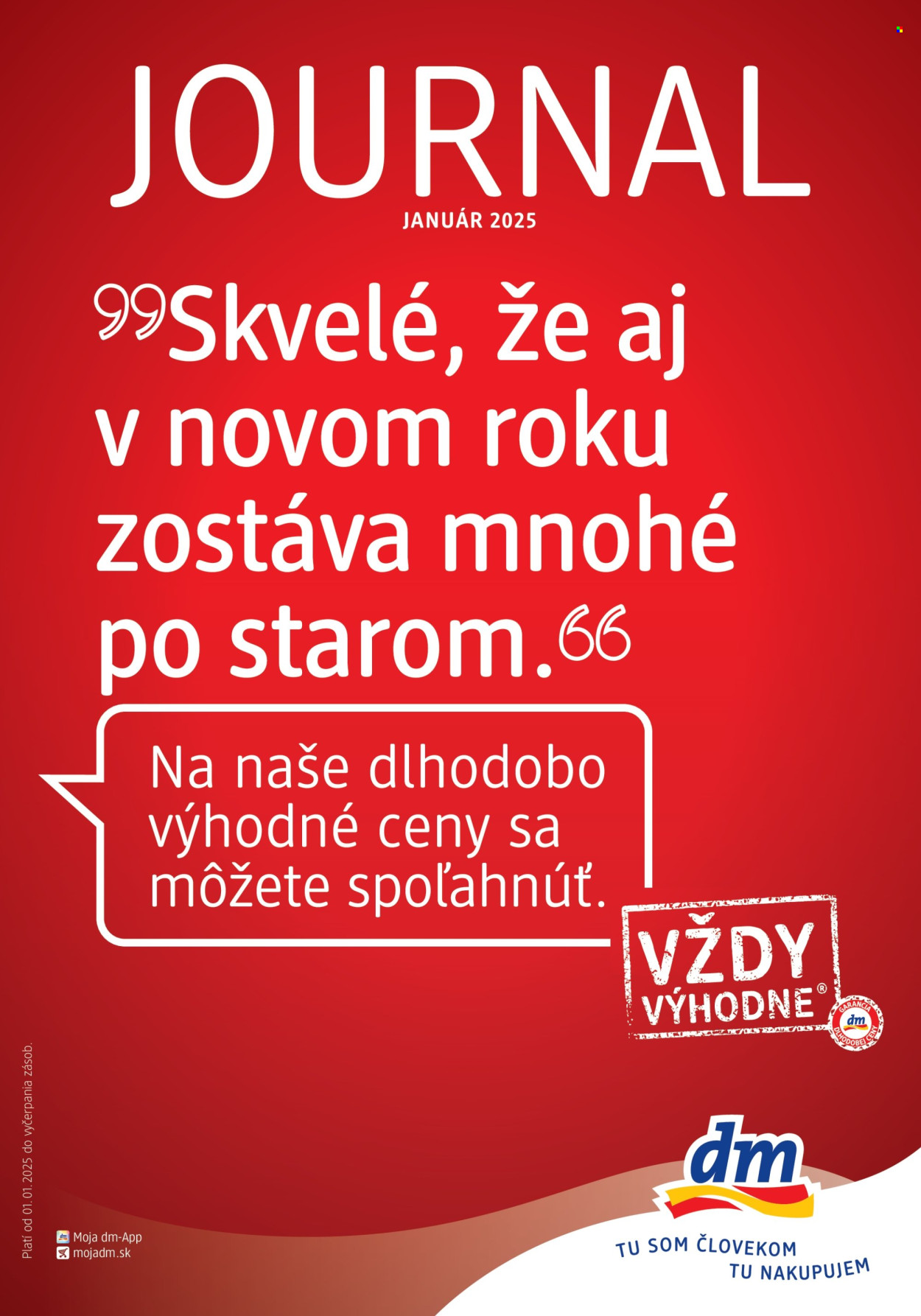 Leták dm drogerie - 1.1.2025 - 31.1.2025. Strana 1