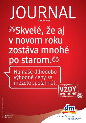 Leták dm drogerie - 1.1.2025 - 31.1.2025.