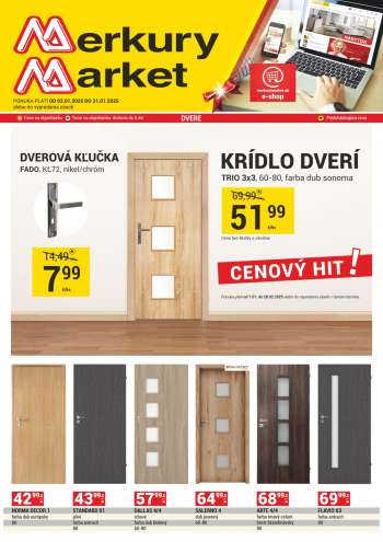 Leták Merkury Market - 2.1.2025 - 31.1.2025.