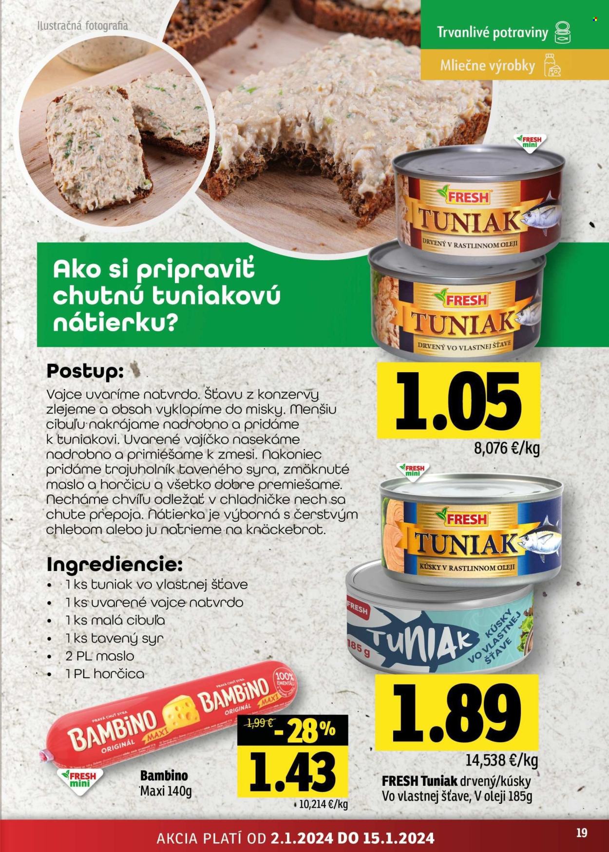 Leták FRESH - 2.1.2025 - 15.1.2025. Strana 19