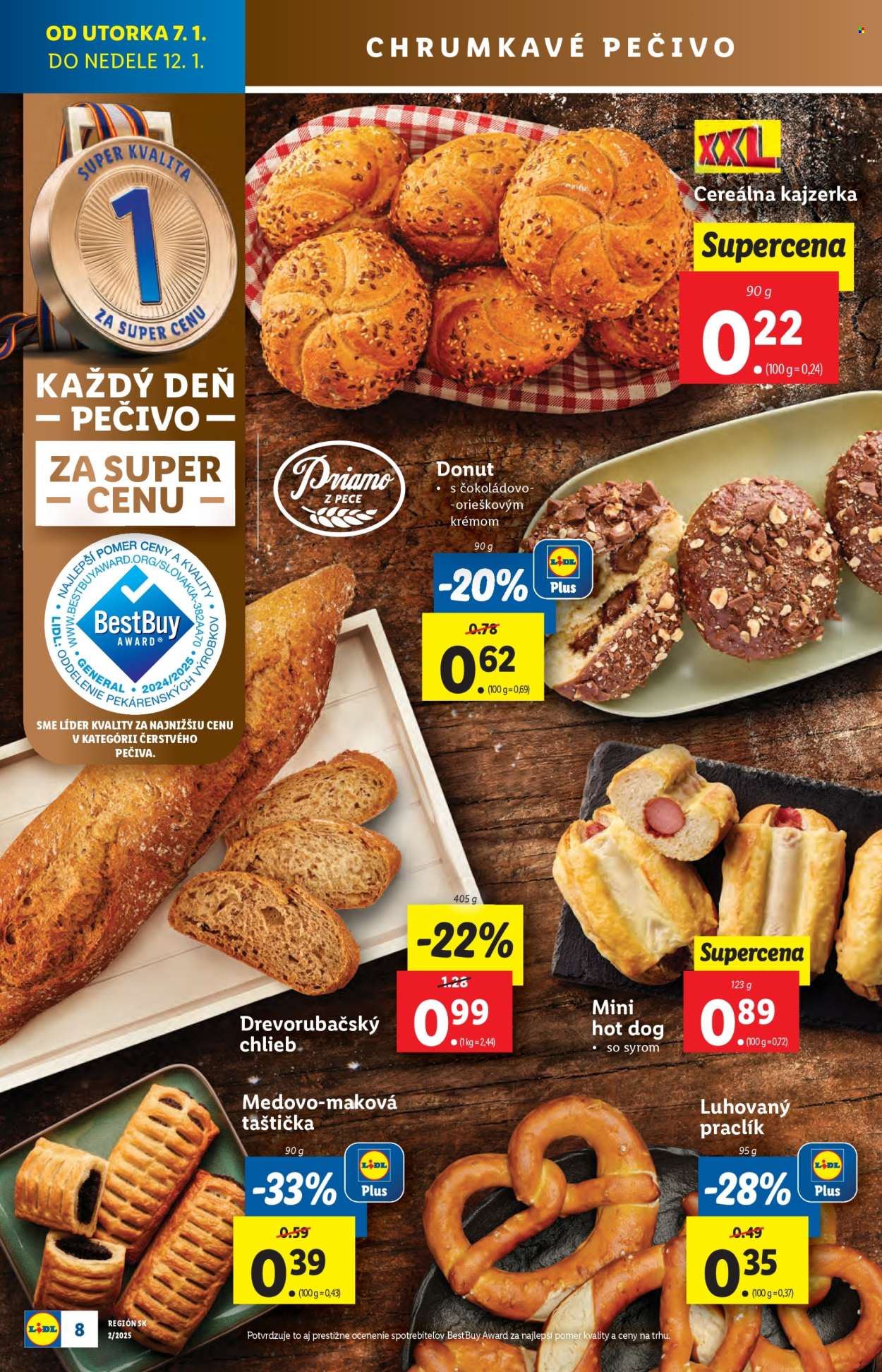 Leták Lidl - 7.1.2025 - 12.1.2025. Strana 8