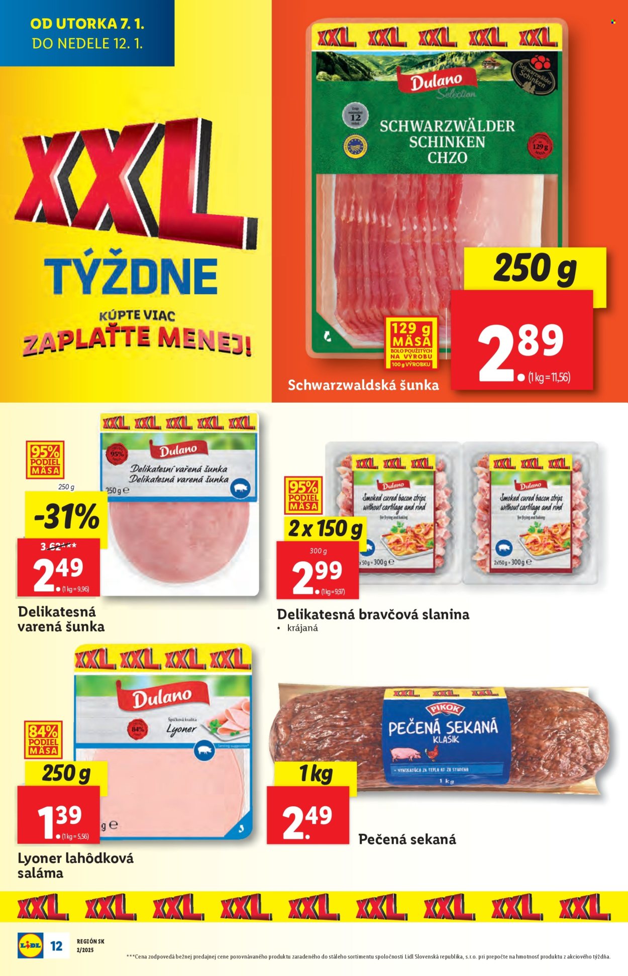 Leták Lidl - 7.1.2025 - 12.1.2025. Strana 12