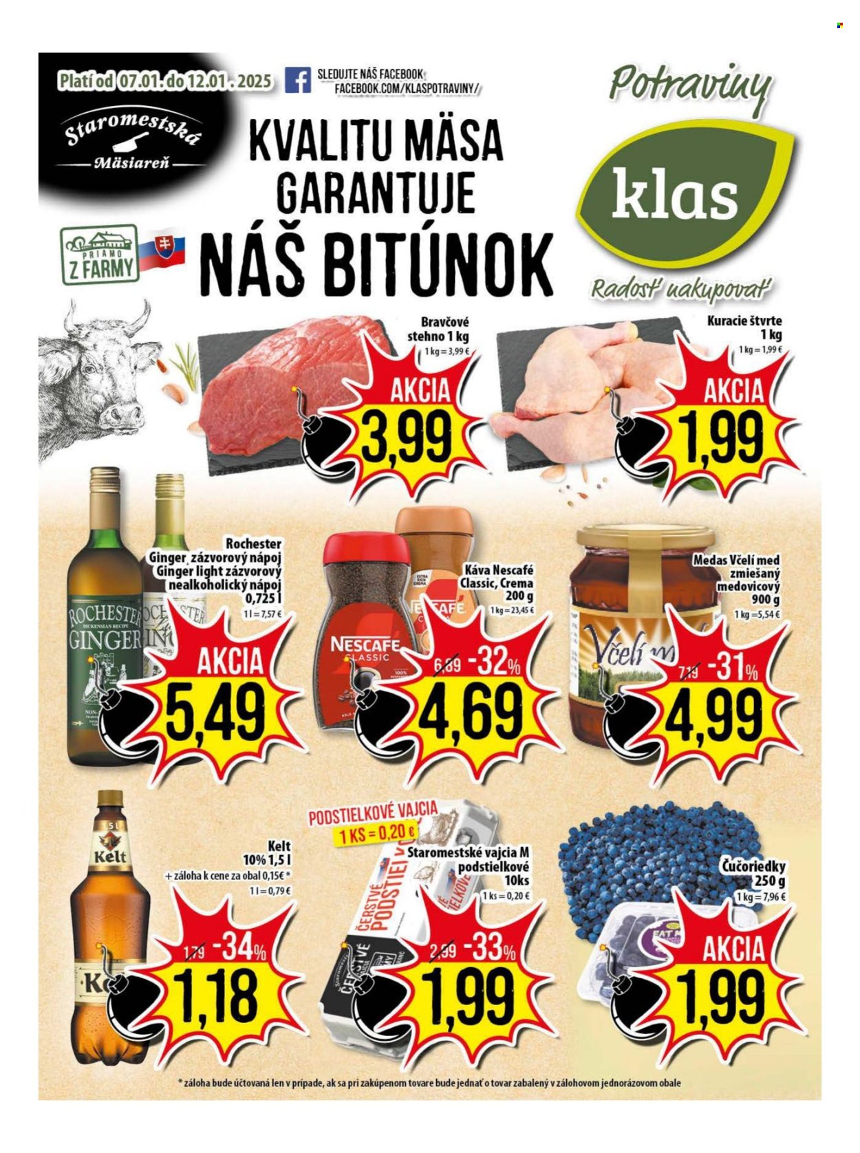 Leták Klas - 7.1.2025 - 12.1.2025. Strana 1