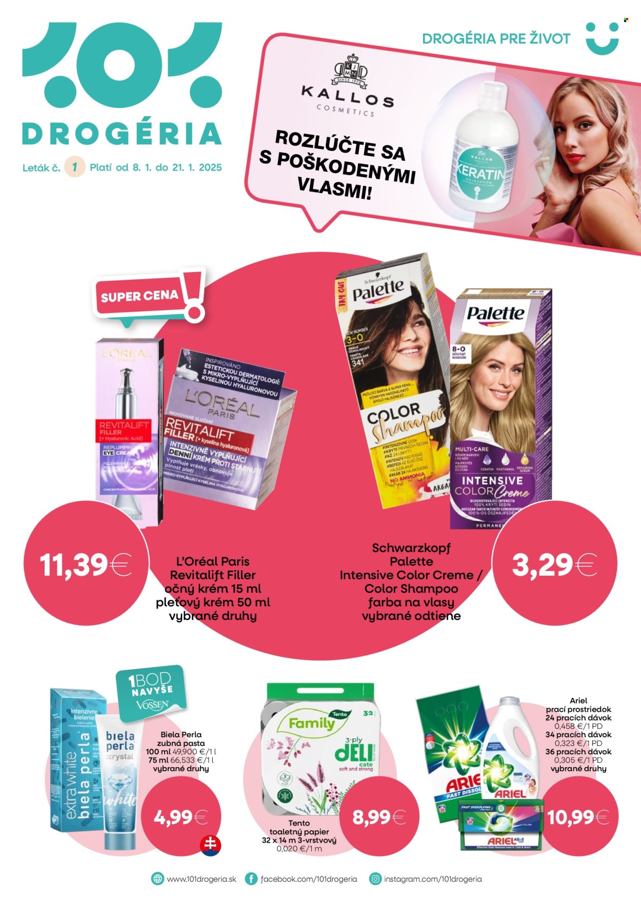 Leták 101 Drogerie - 8.1.2025 - 21.1.2025. Strana 1