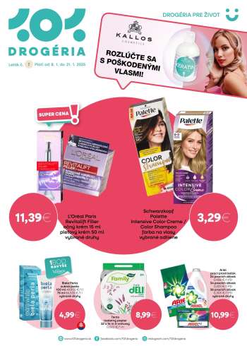 Leták 101 Drogerie - 8.1.2025 - 21.1.2025.
