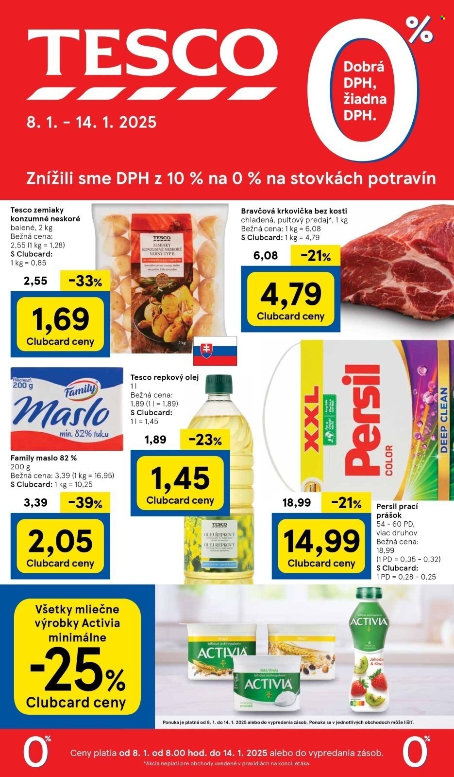 Leták TESCO - 8.1.2025 - 14.1.2025. Strana 1