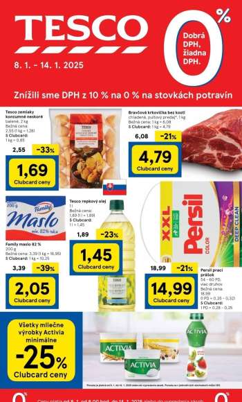 Leták TESCO - 8.1.2025 - 14.1.2025.