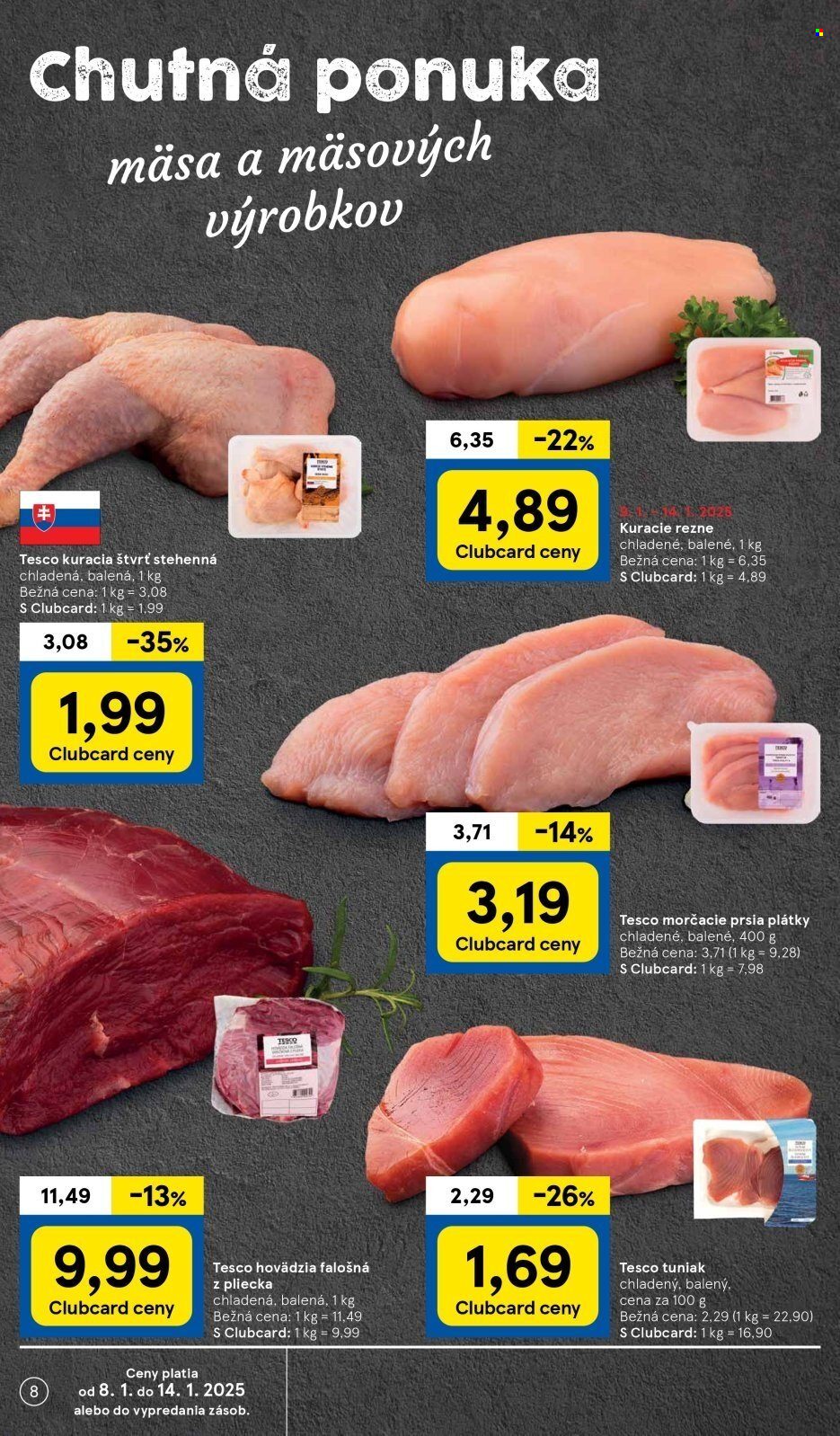 Leták TESCO - 8.1.2025 - 14.1.2025. Strana 8