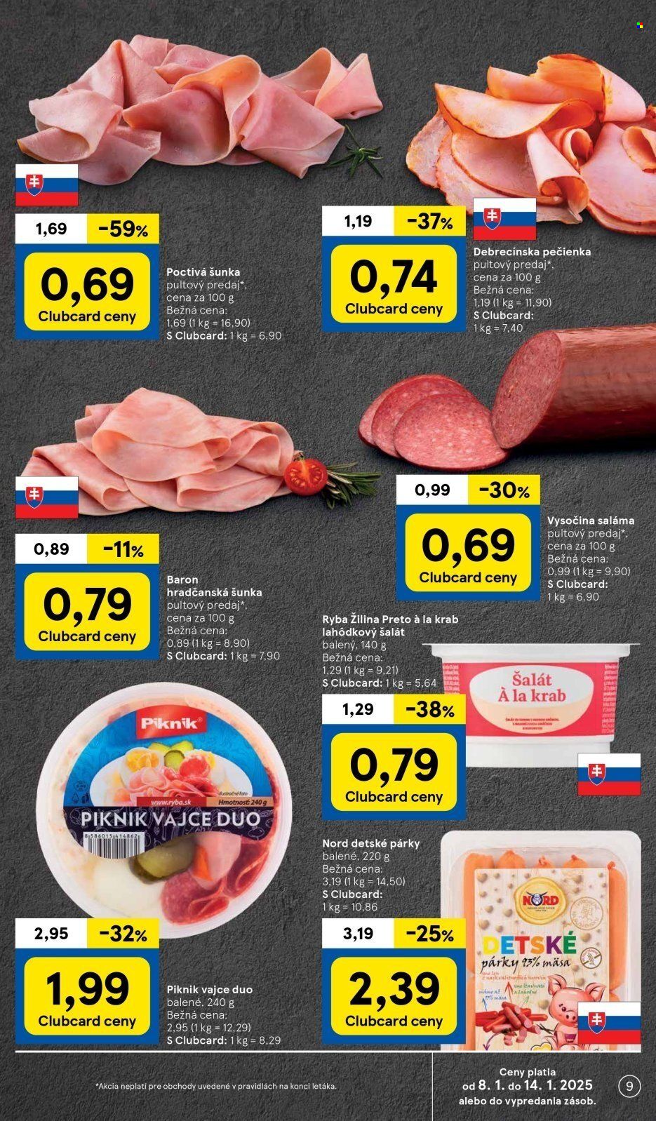 Leták TESCO - 8.1.2025 - 14.1.2025. Strana 9