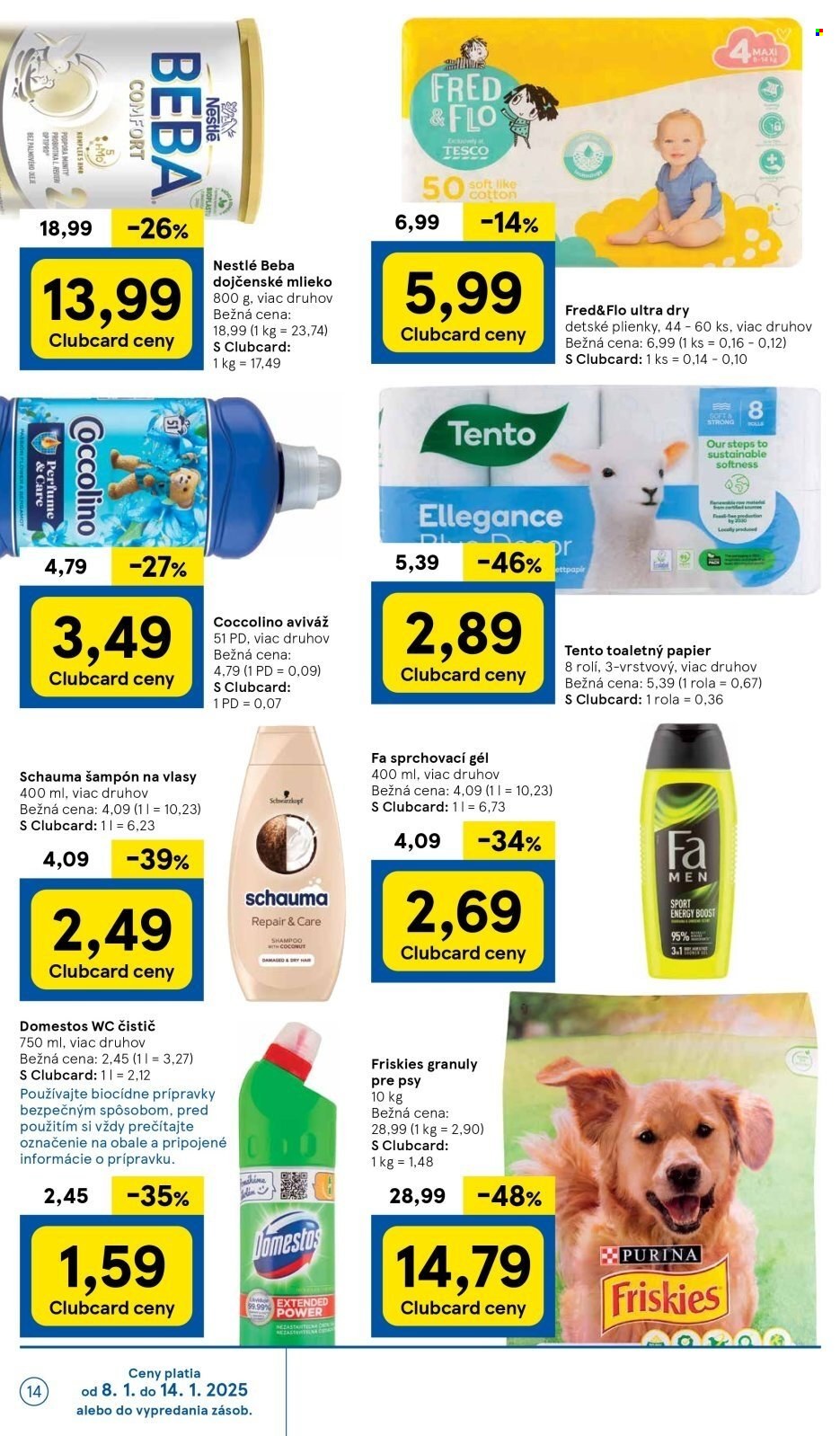 Leták TESCO - 8.1.2025 - 14.1.2025. Strana 14