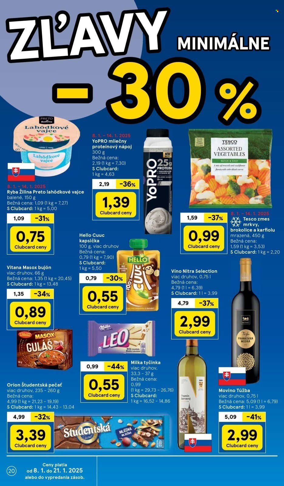 Leták TESCO - 8.1.2025 - 14.1.2025. Strana 20