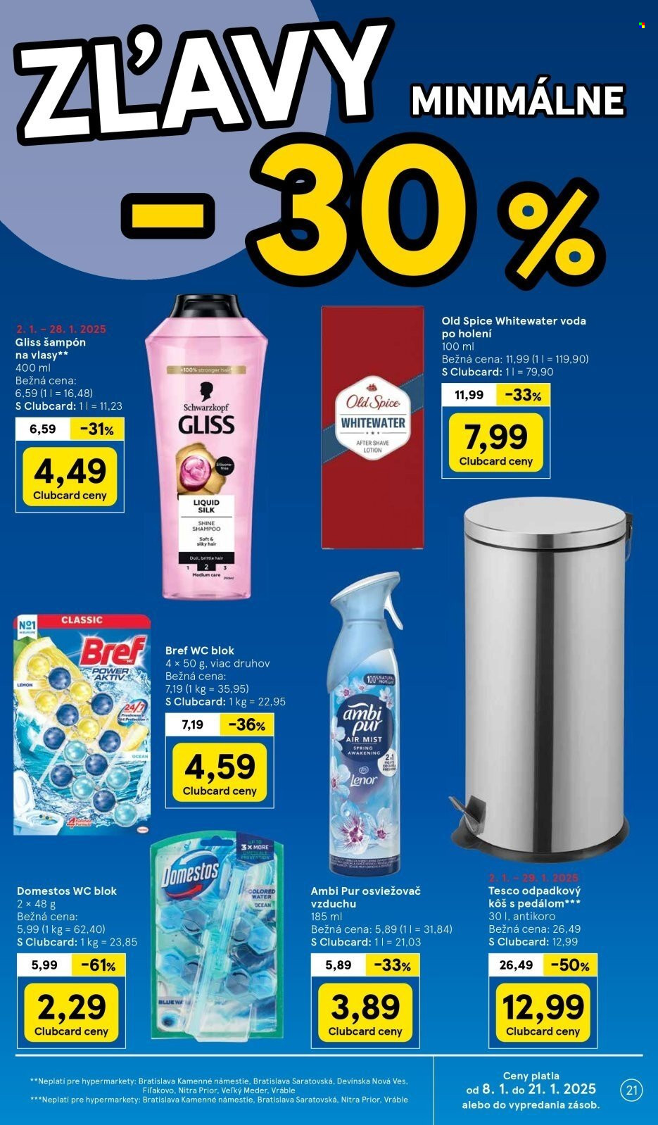 Leták TESCO - 8.1.2025 - 14.1.2025. Strana 21