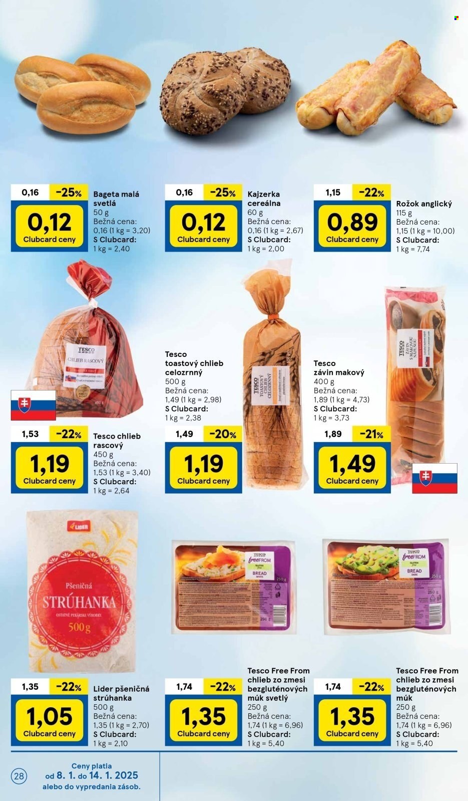 Leták TESCO - 8.1.2025 - 14.1.2025. Strana 28