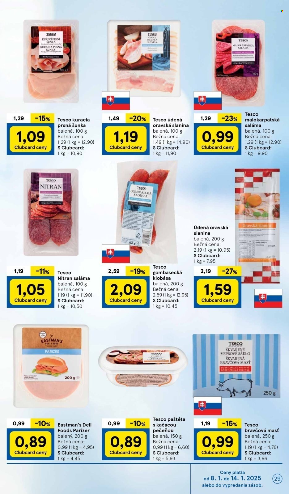 Leták TESCO - 8.1.2025 - 14.1.2025. Strana 29