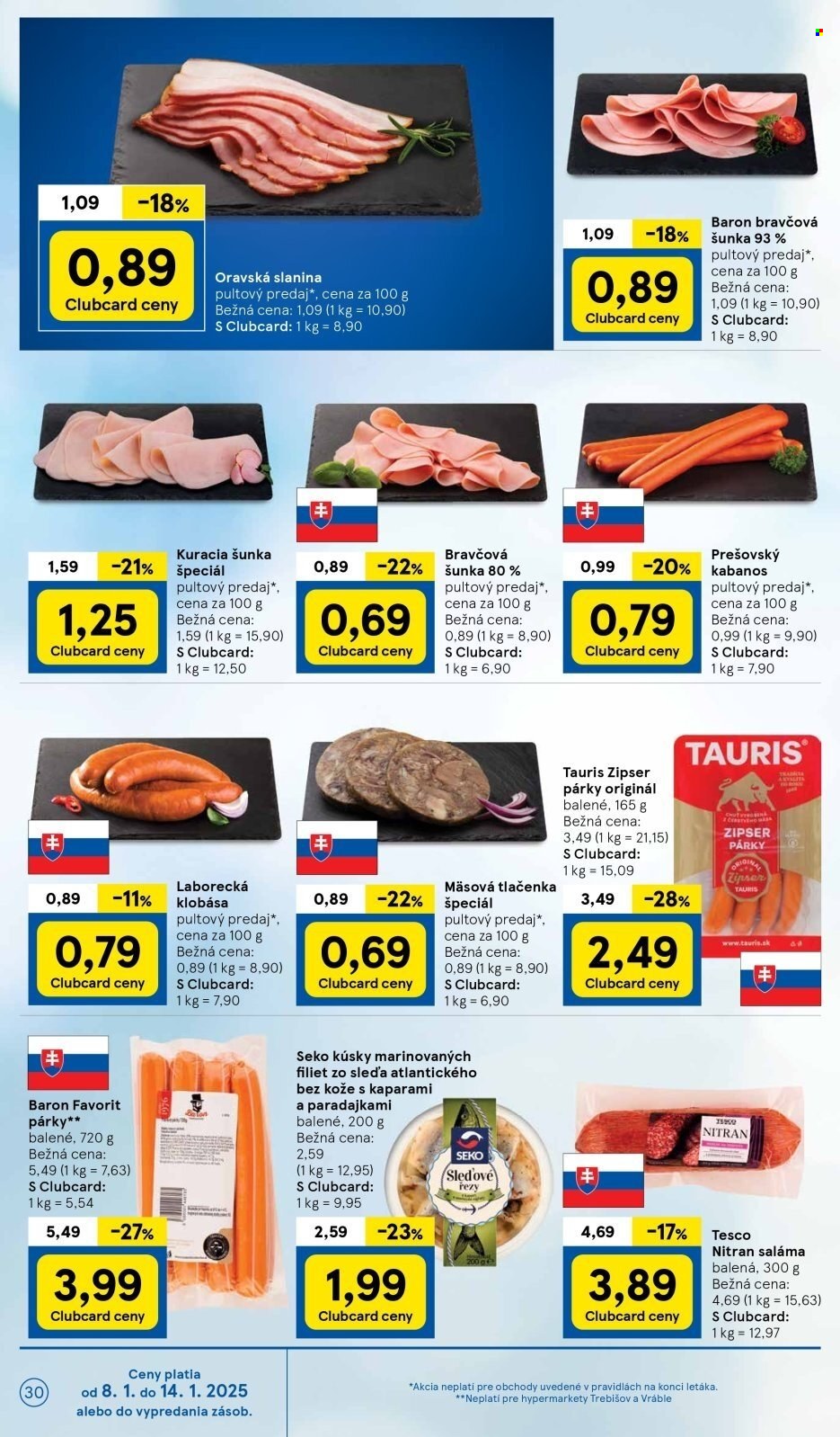 Leták TESCO - 8.1.2025 - 14.1.2025. Strana 30