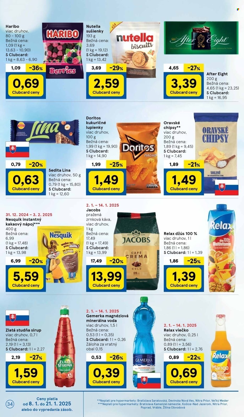 Leták TESCO - 8.1.2025 - 14.1.2025. Strana 34