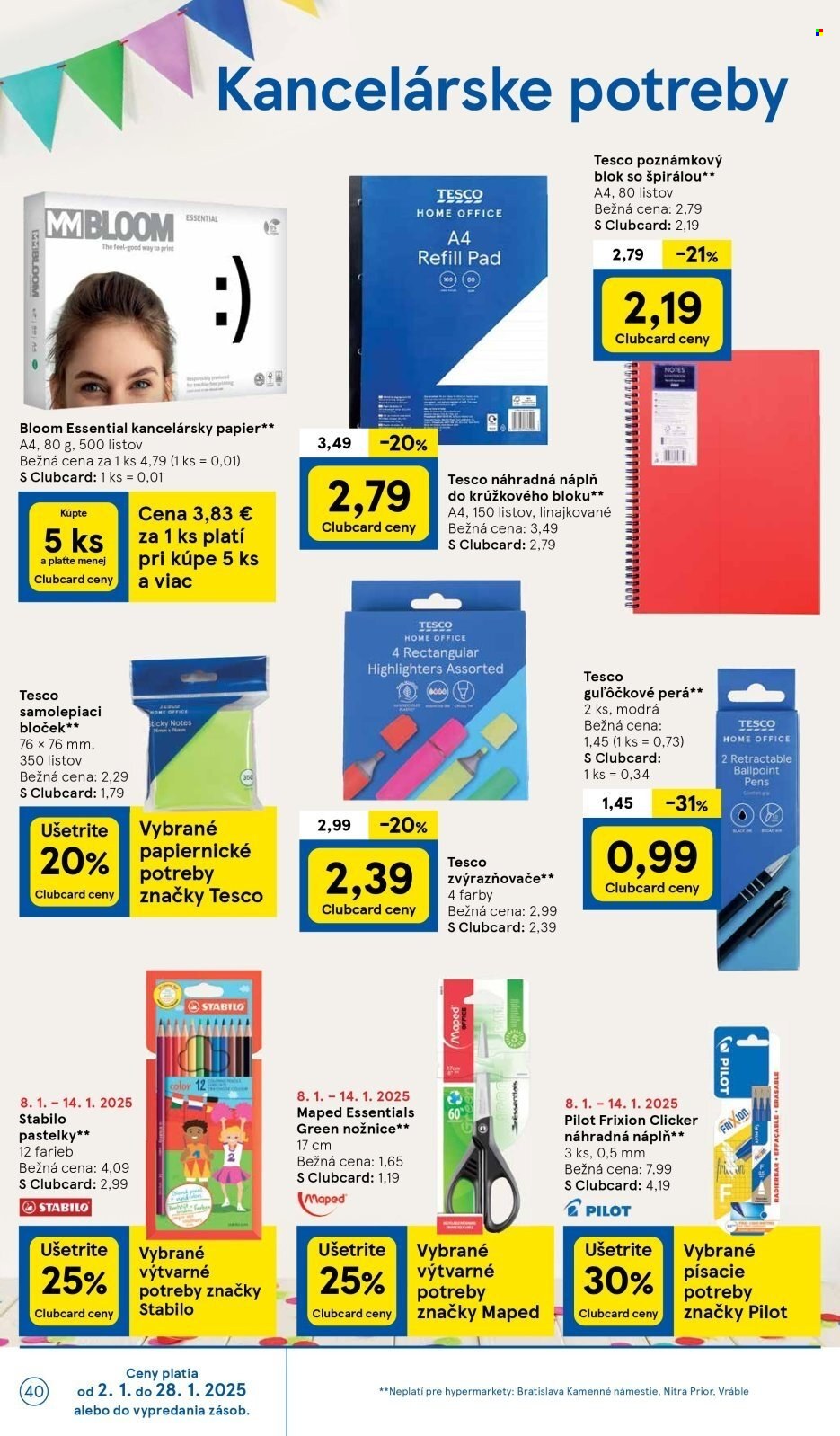 Leták TESCO - 8.1.2025 - 14.1.2025. Strana 40