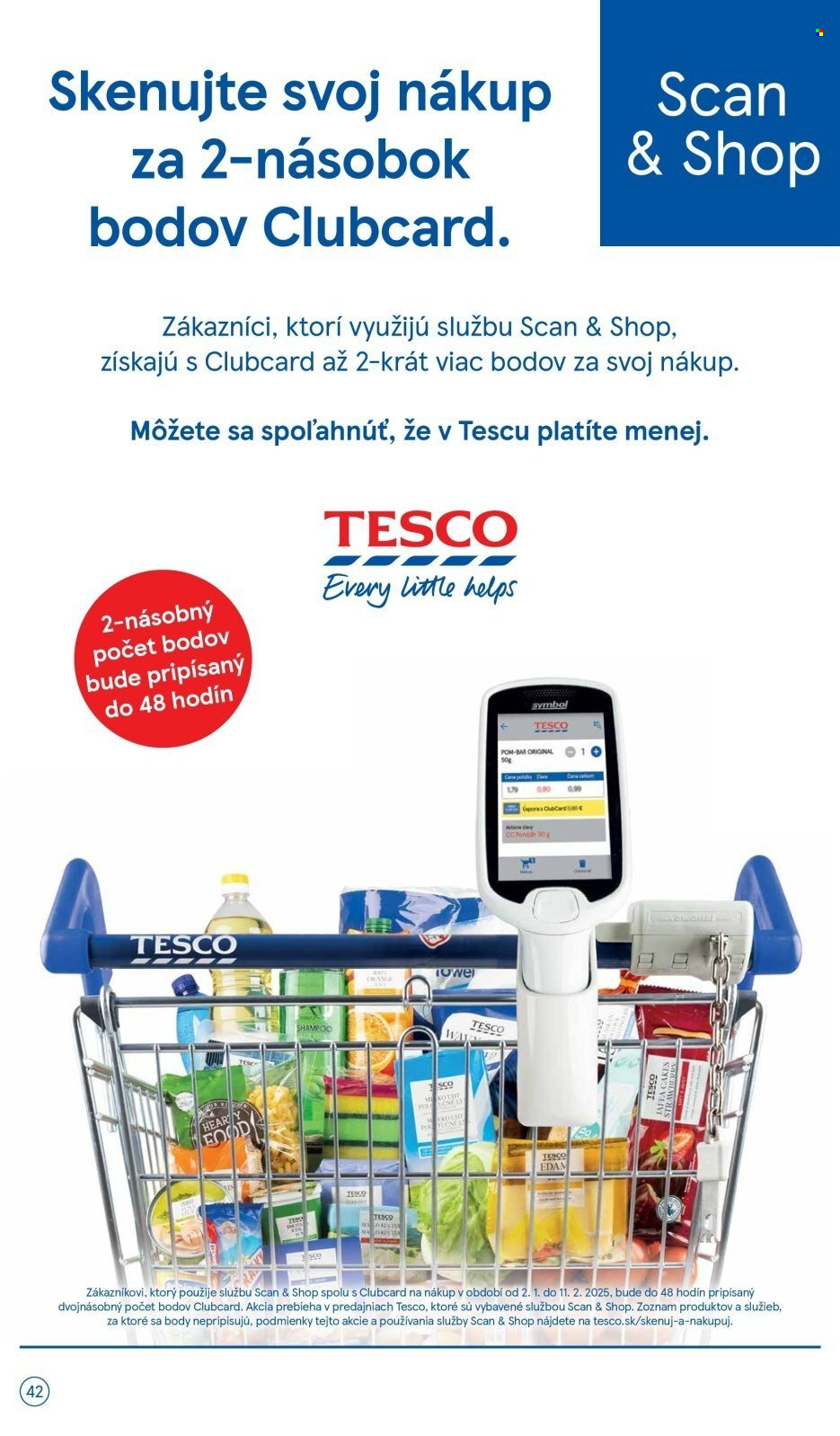 Leták TESCO - 8.1.2025 - 14.1.2025. Strana 42