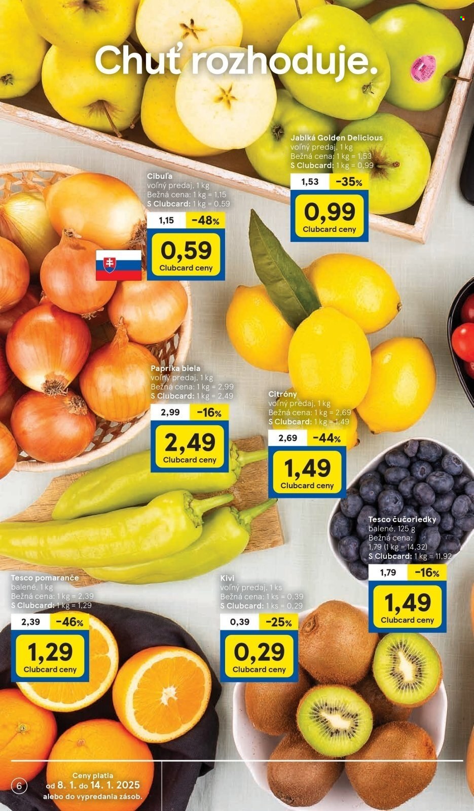 Leták TESCO supermarket - 8.1.2025 - 14.1.2025. Strana 6