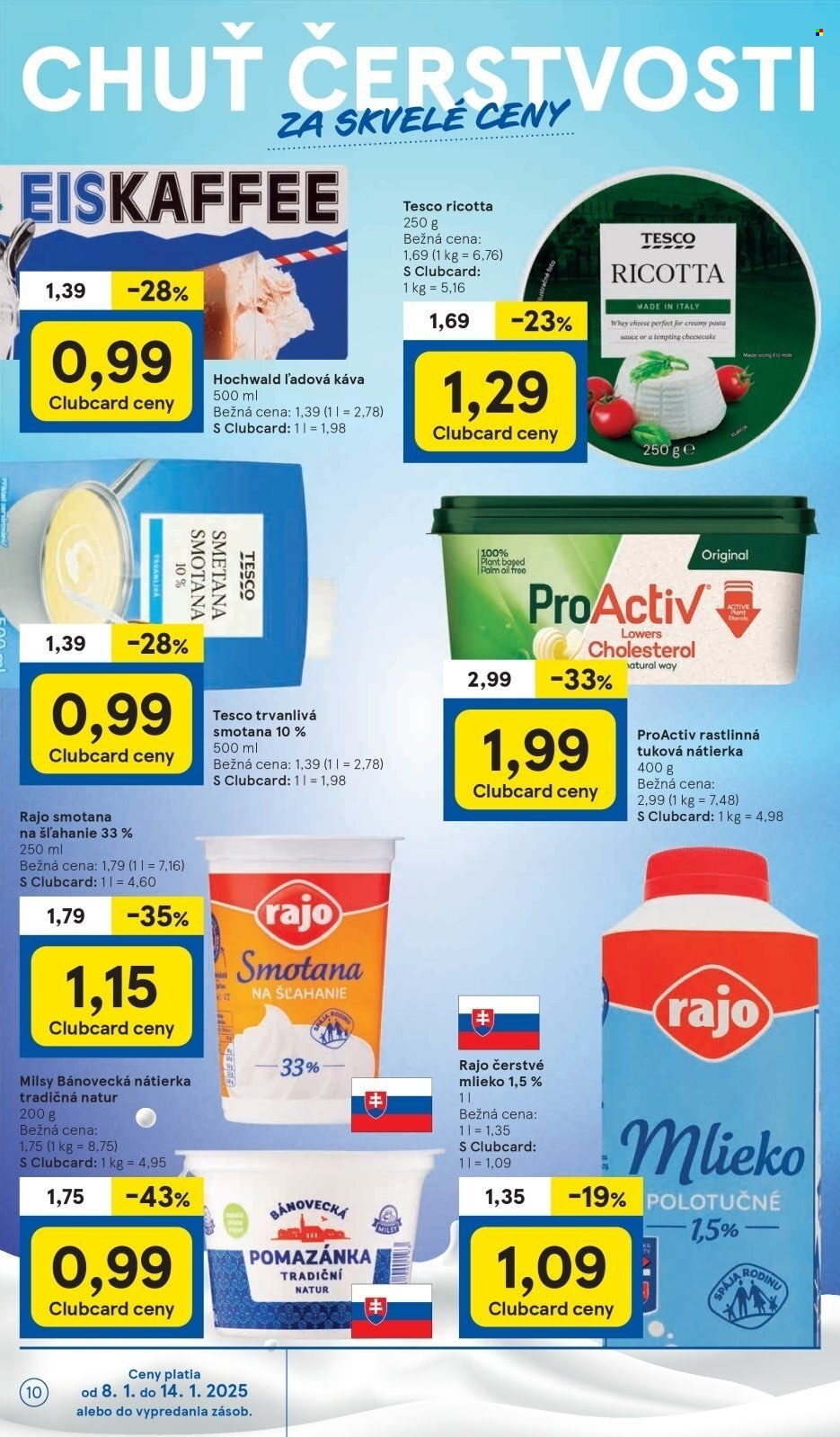 Leták TESCO supermarket - 8.1.2025 - 14.1.2025. Strana 10