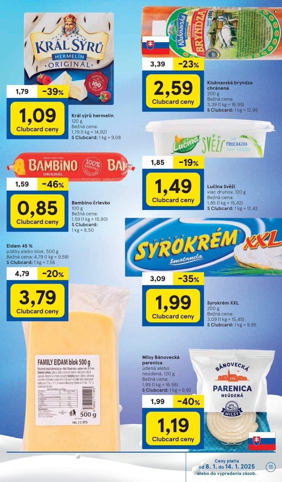 Leták TESCO supermarket - 8.1.2025 - 14.1.2025. Strana 11