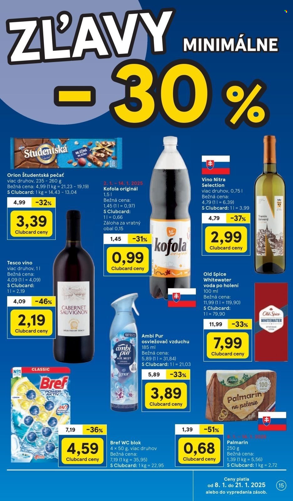 Leták TESCO supermarket - 8.1.2025 - 14.1.2025. Strana 15