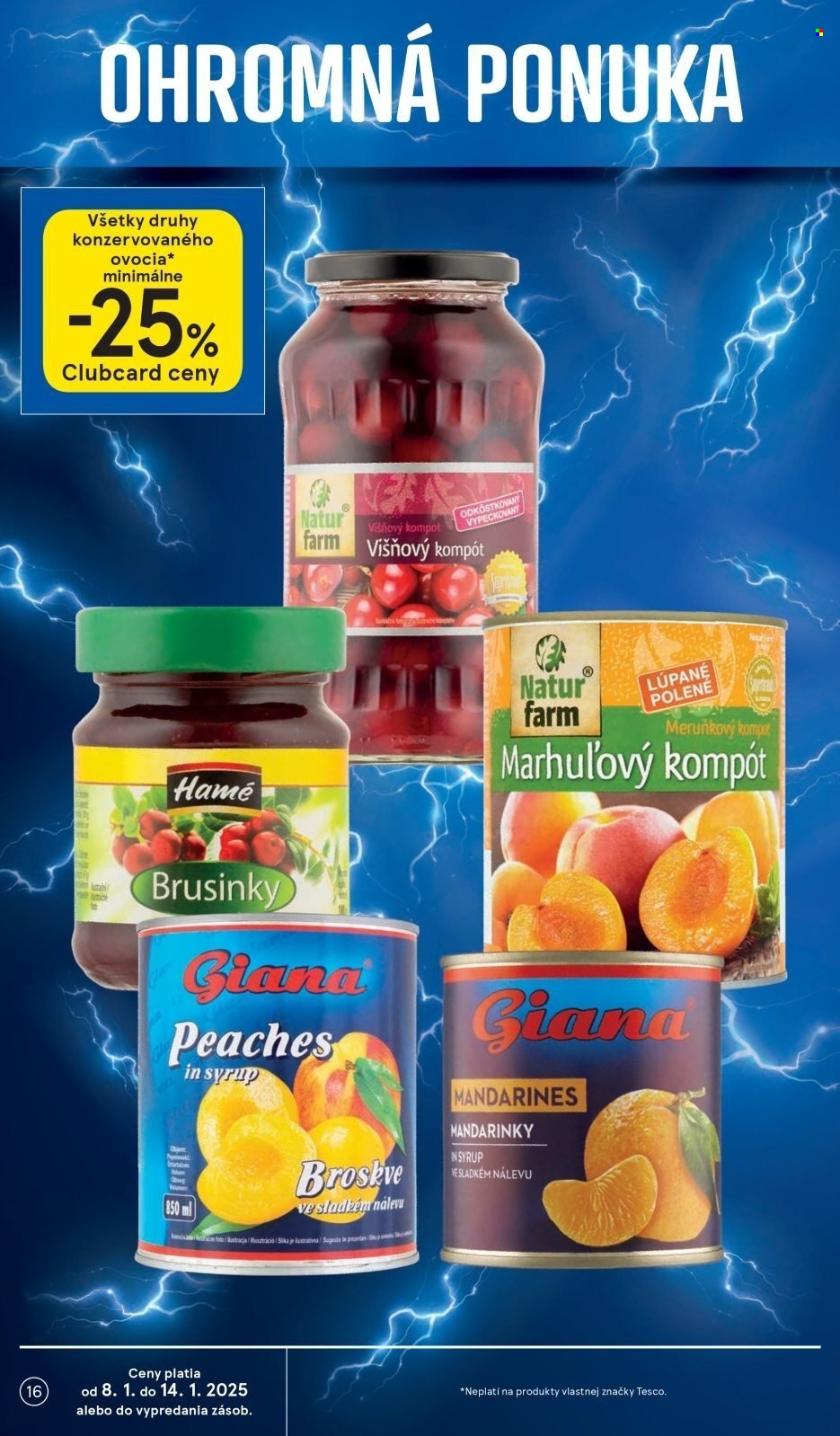 Leták TESCO supermarket - 8.1.2025 - 14.1.2025. Strana 16