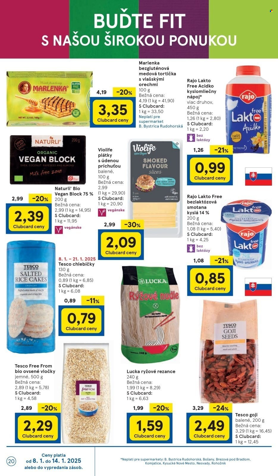 Leták TESCO supermarket - 8.1.2025 - 14.1.2025. Strana 20