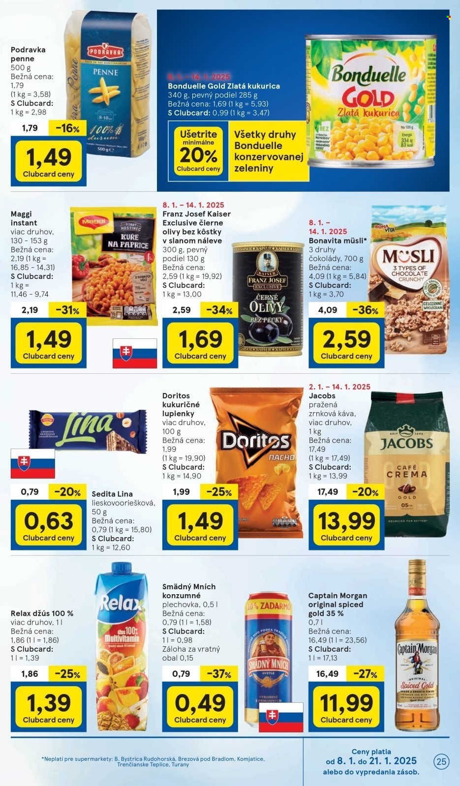 Leták TESCO supermarket - 8.1.2025 - 14.1.2025. Strana 25