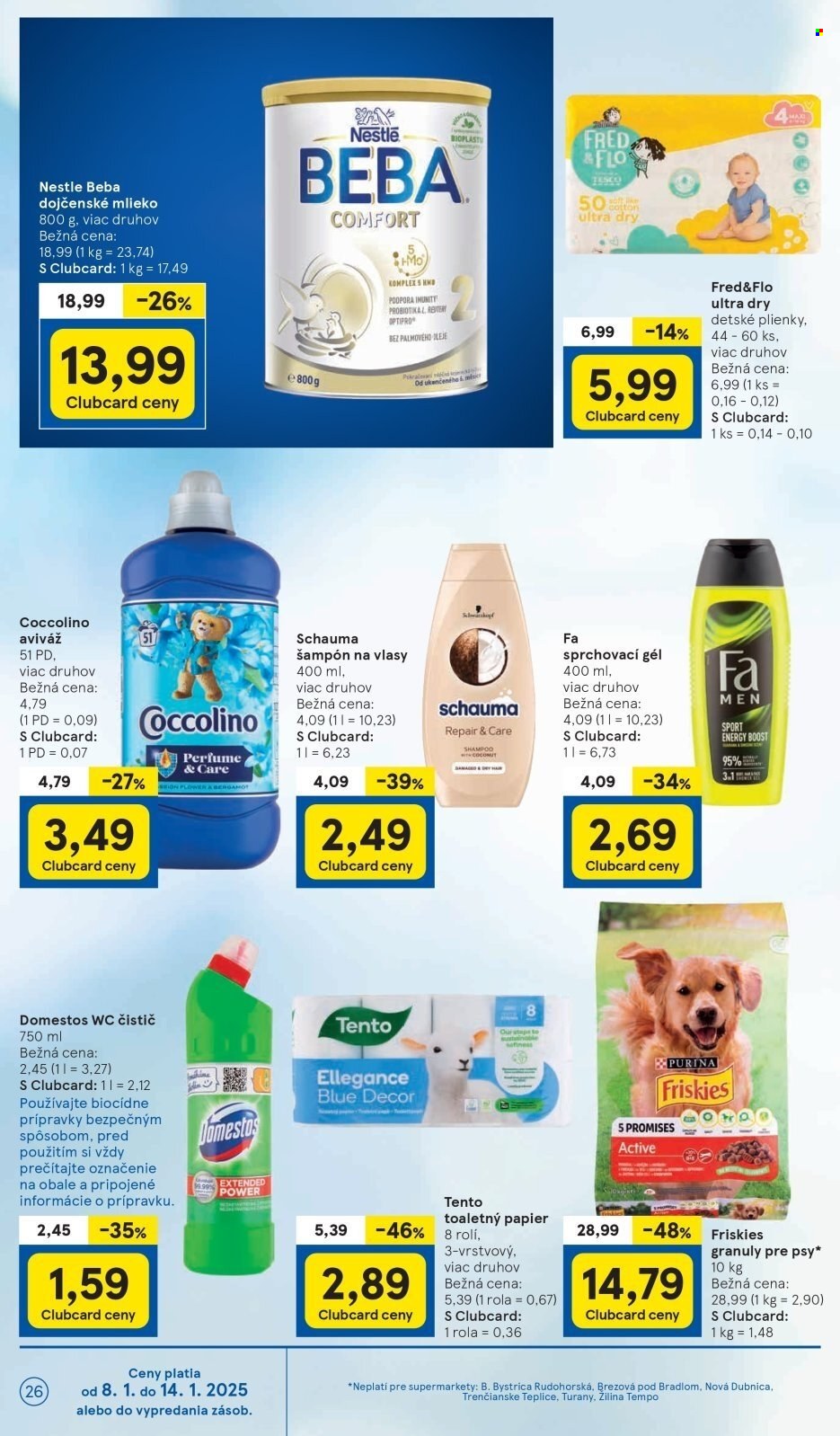 Leták TESCO supermarket - 8.1.2025 - 14.1.2025. Strana 26