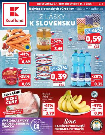 Leták Kaufland - 9.1.2025 - 15.1.2025.