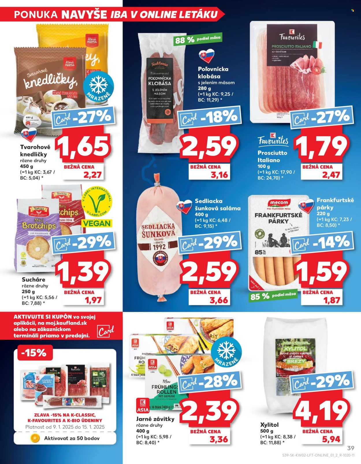 Leták Kaufland - 9.1.2025 - 15.1.2025. Strana 39