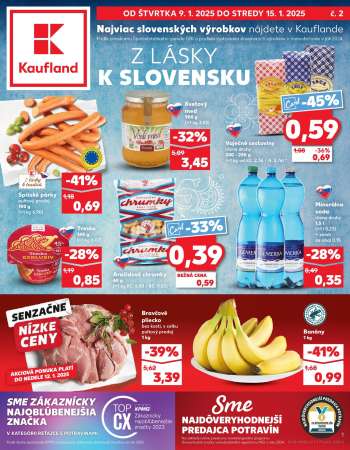 Leták Kaufland - 9.1.2025 - 15.1.2025.