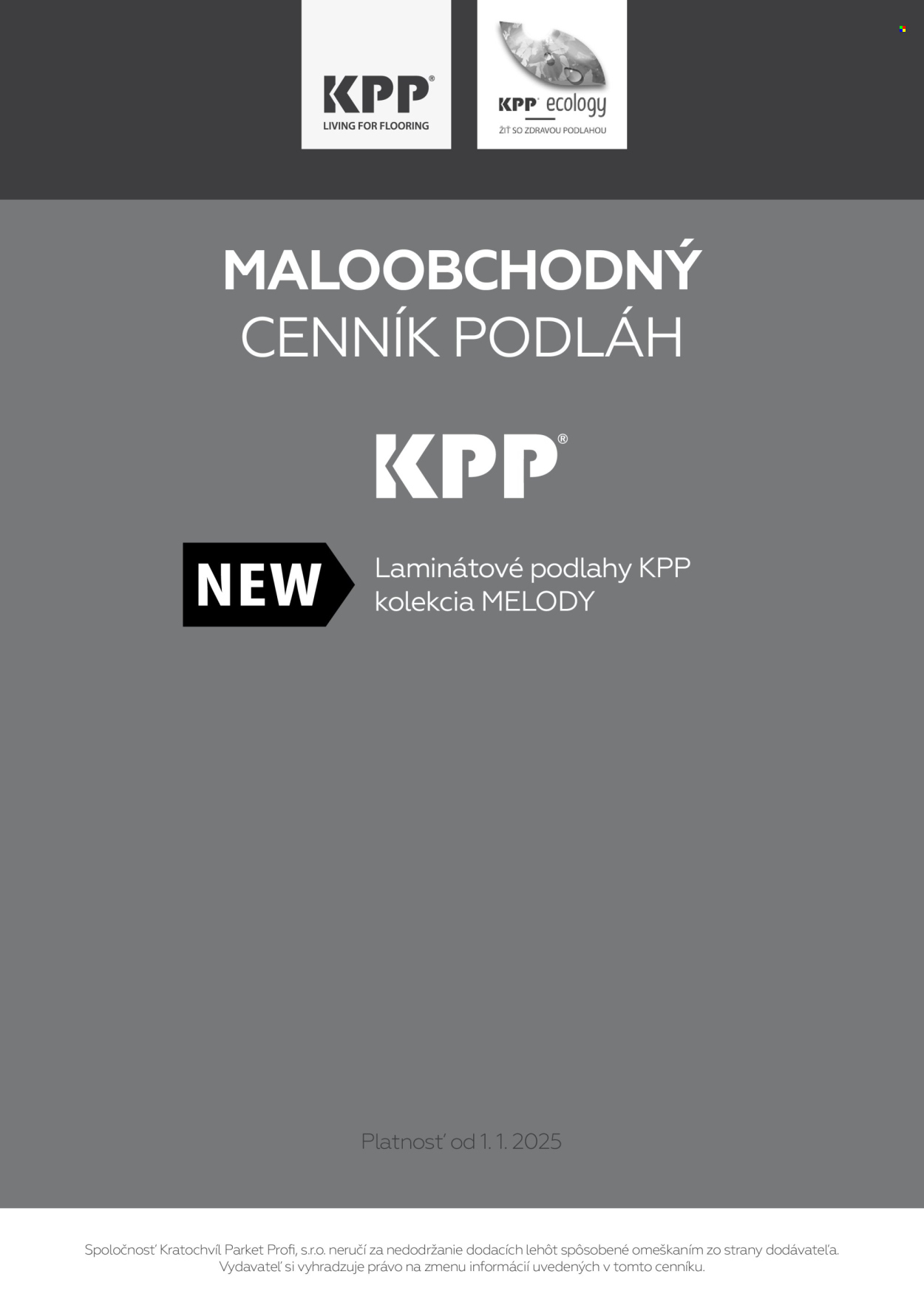 Leták KPP - 1.1.2025 - 14.4.2025. Strana 1