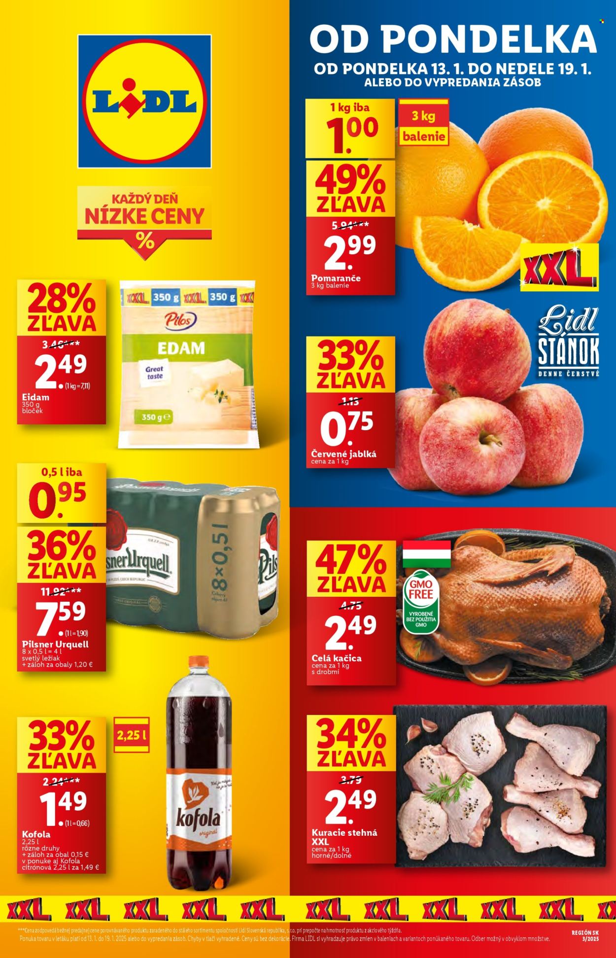 Leták Lidl - 13.1.2025 - 19.1.2025. Strana 1