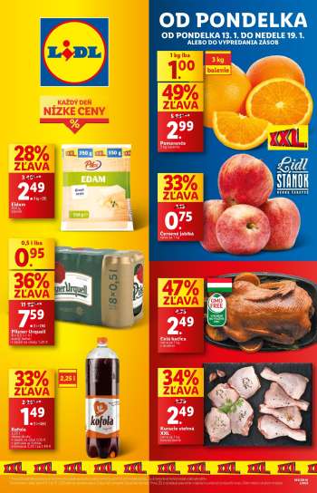 Leták Lidl - 13.1.2025 - 19.1.2025.