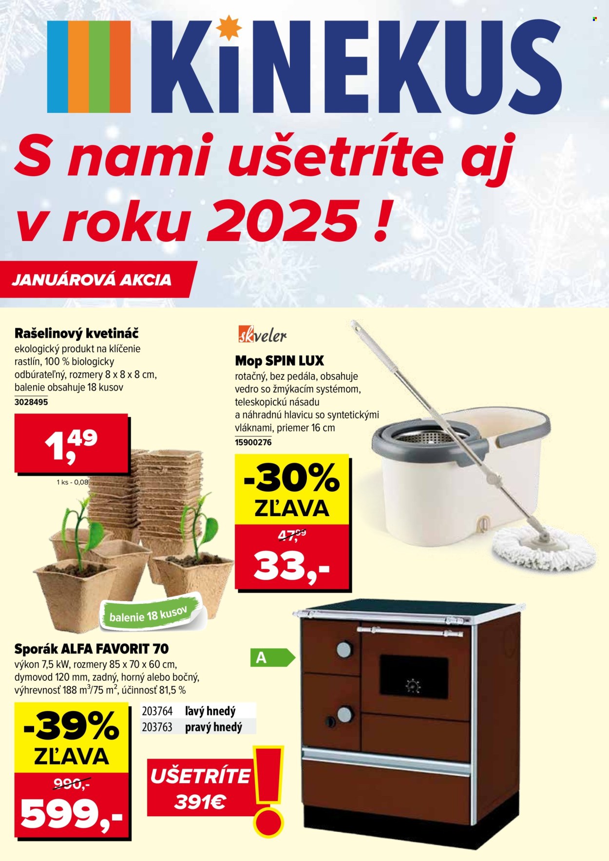 Leták Kinekus - 7.1.2025 - 31.1.2025. Strana 1