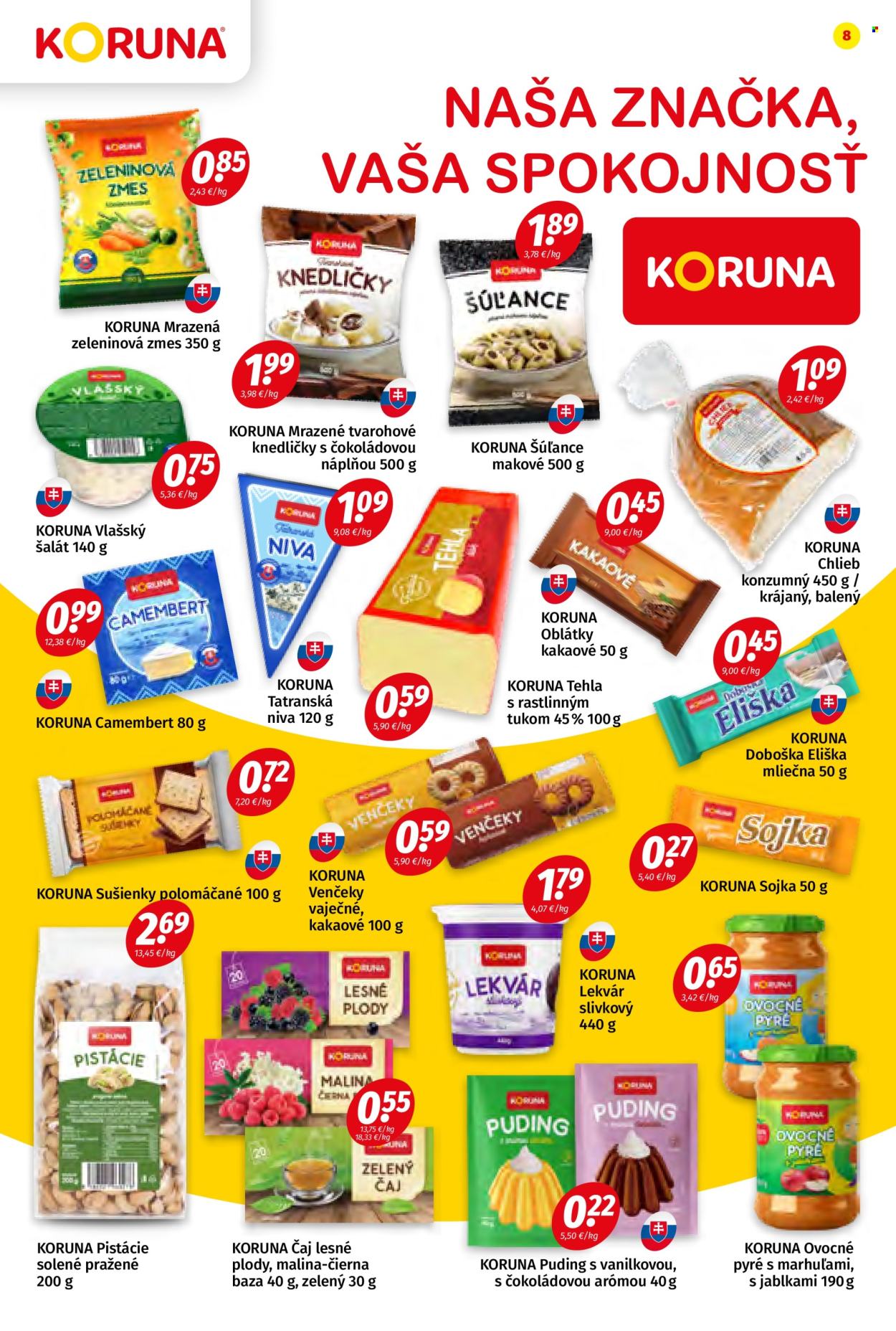 Leták Potraviny KORUNA - 10.1.2025 - 22.1.2025. Strana 8